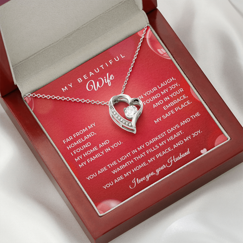 Husband to Wife – Heartfelt Gift Necklace