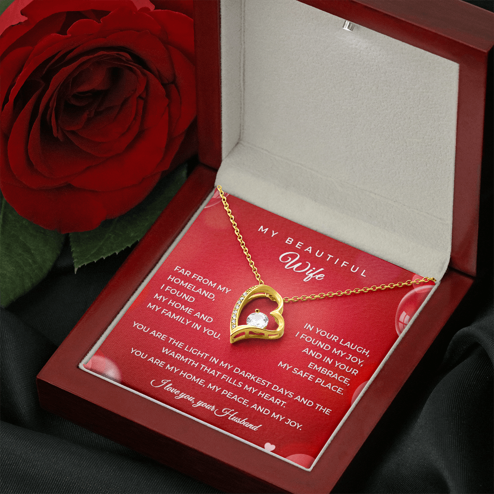Husband to Wife – Heartfelt Gift Necklace
