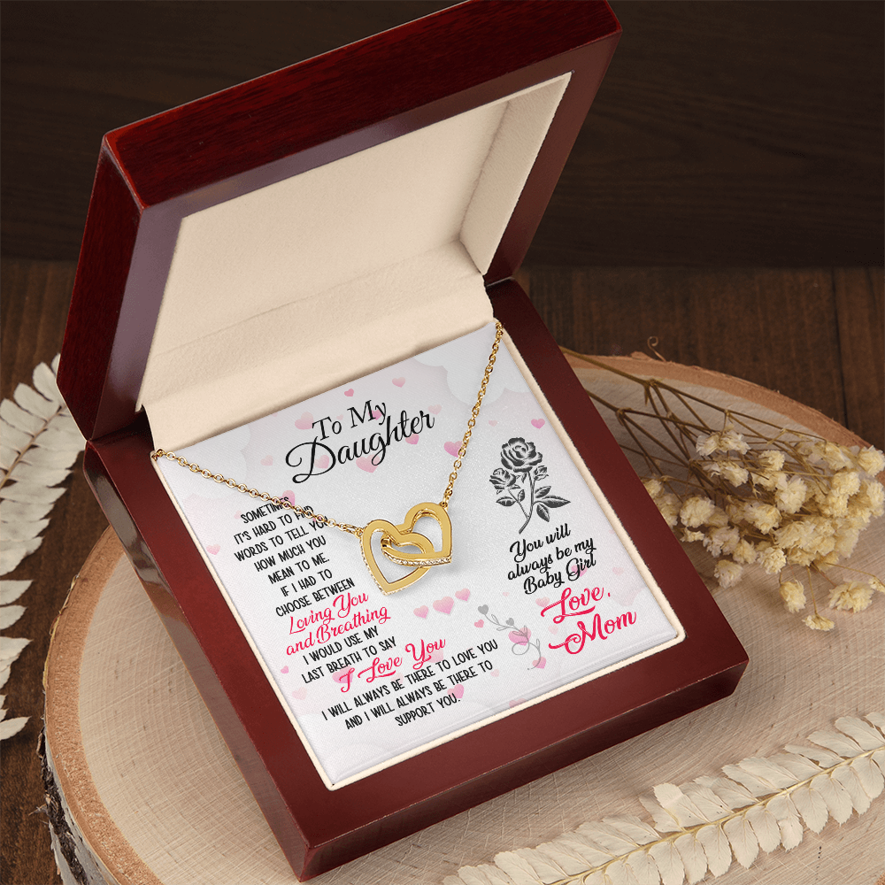 To My Daughter Necklace – Love & Support Message from Mom