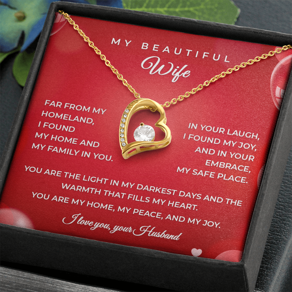Husband to Wife – Heartfelt Gift Necklace