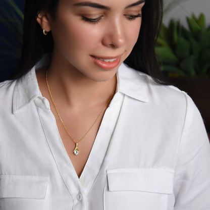 À Ma Fille – To My Daughter Necklace with French & English Love Message – Gift from Parent