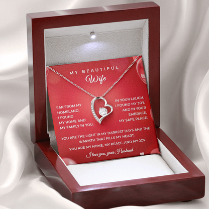 Husband to Wife – Heartfelt Gift Necklace