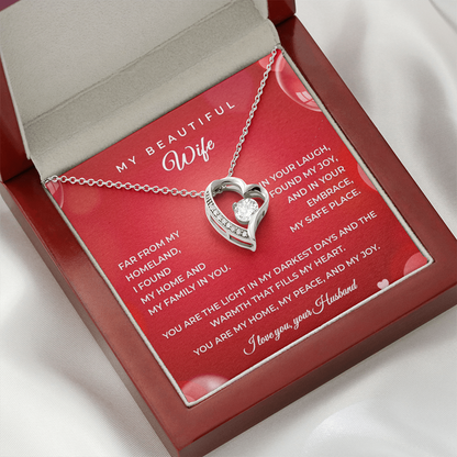Husband to Wife – Heartfelt Gift Necklace