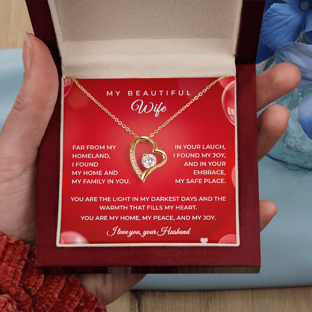 Husband to Wife – Heartfelt Gift Necklace