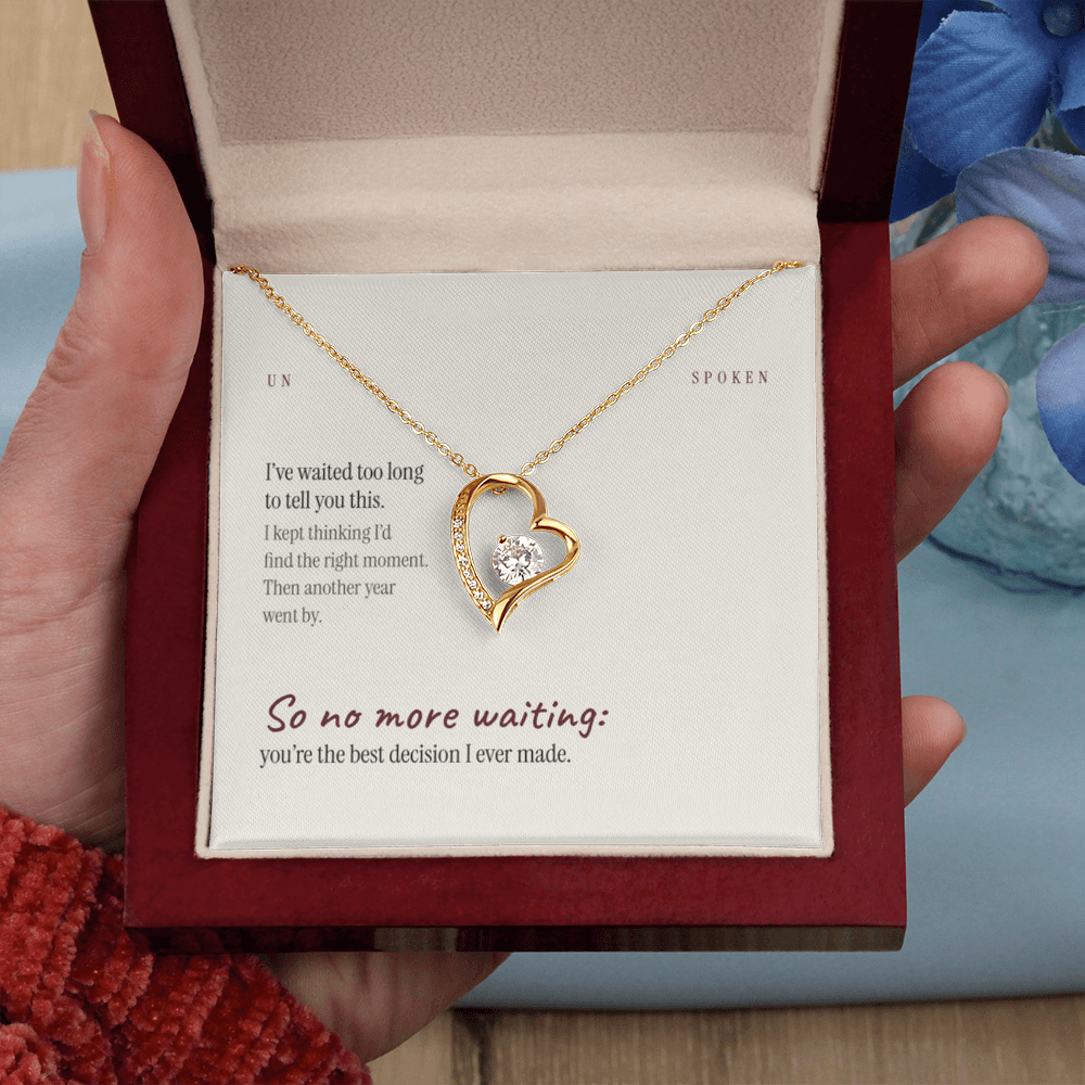 I Noticed — Heart Necklace & Message Card
