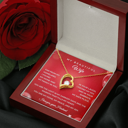 Husband to Wife – Heartfelt Gift Necklace
