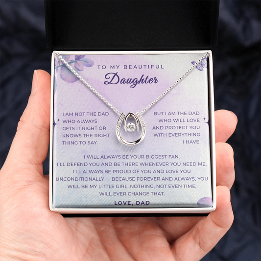 Gift to Daughter From Dad - Luck Neclace