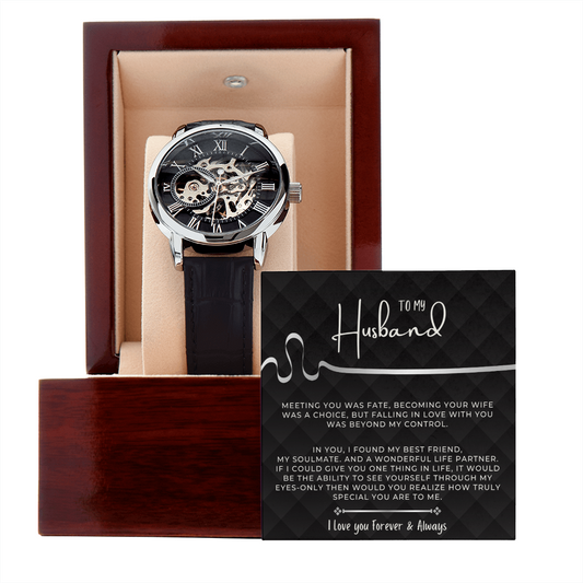 Gift for Husband - Openwork Watch