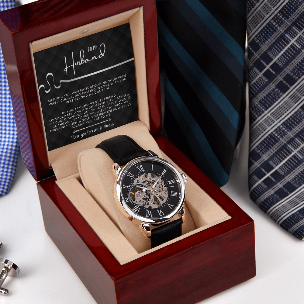 Gift for Husband - Openwork Watch