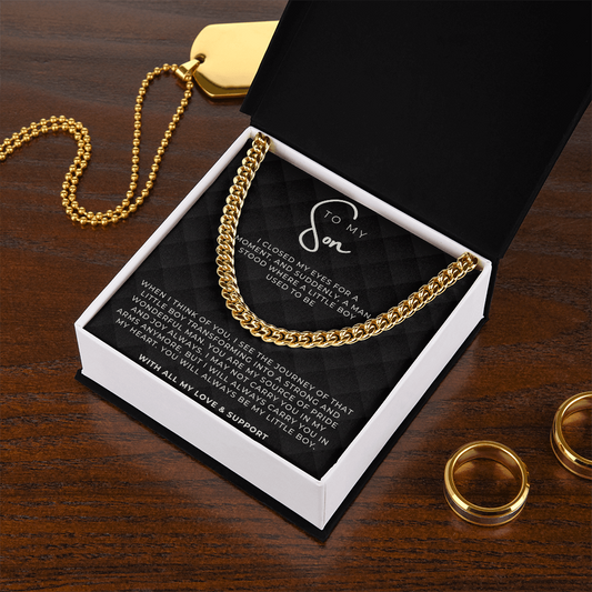 Gift for Son - Cuban link Chain