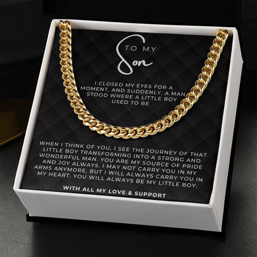 Gift for Son - Cuban link Chain