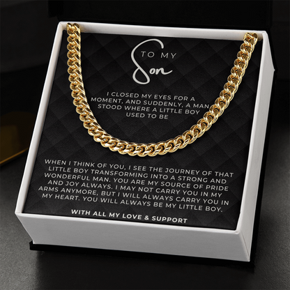 Gift for Son - Cuban link Chain