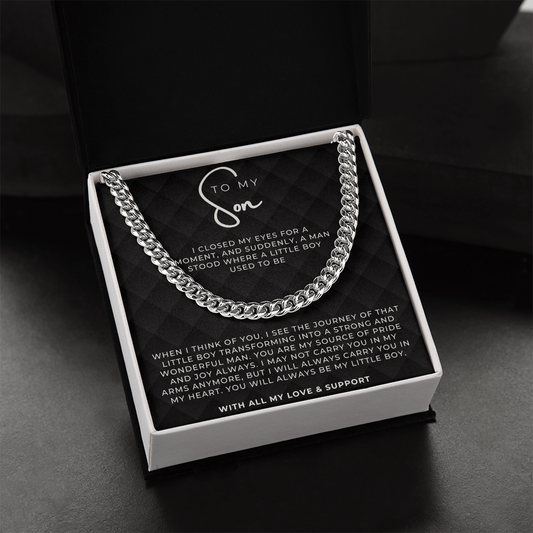 Gift for Son - Cuban link Chain
