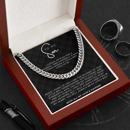 Gift for Son - Cuban link Chain