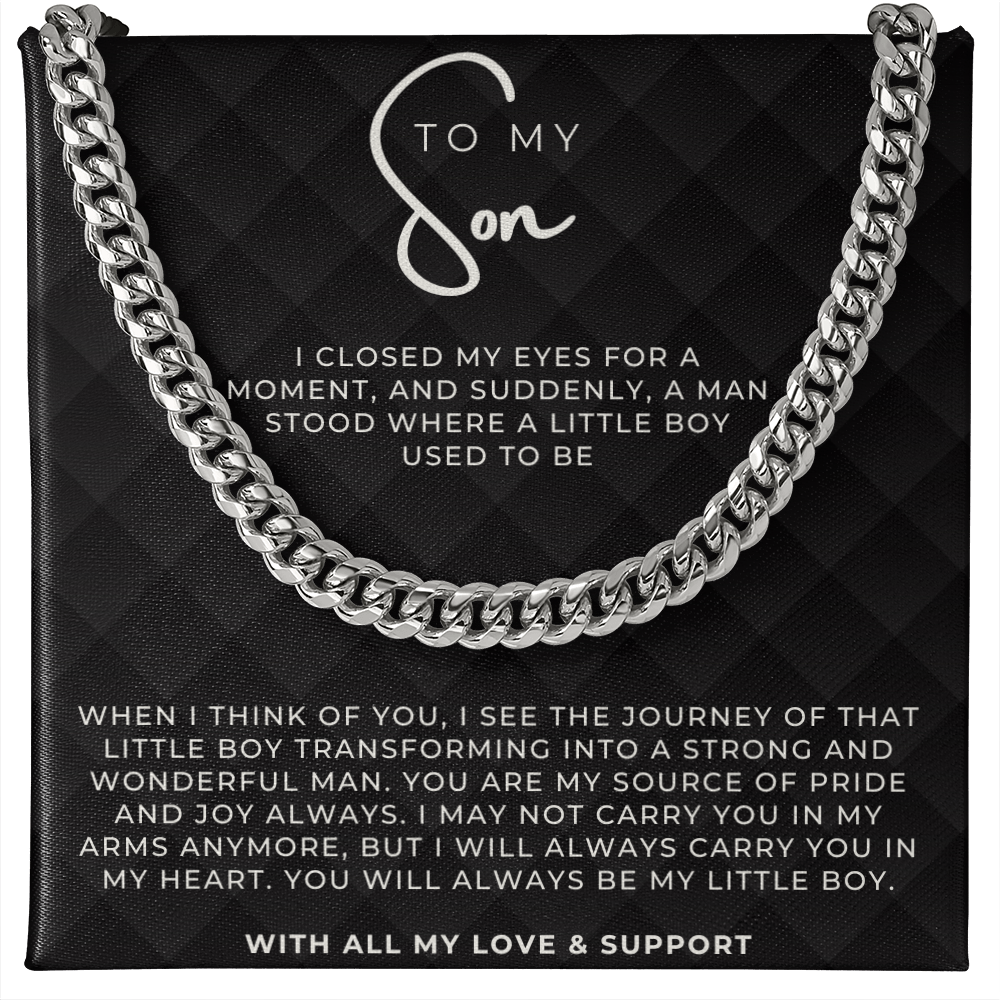 Gift for Son - Cuban link Chain