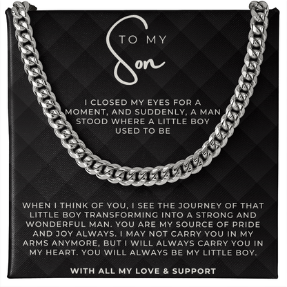 Gift for Son - Cuban link Chain