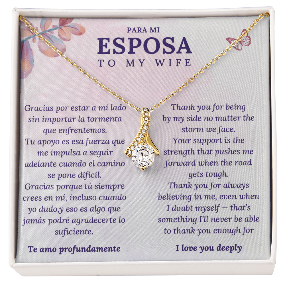 Collar para Esposa – Te Amo Profundamente – Regalo Romántico en Español e Inglés