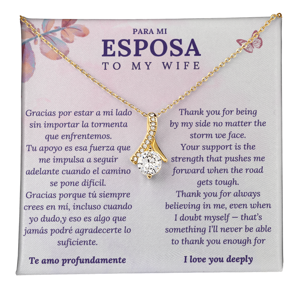 Collar para Esposa – Te Amo Profundamente – Regalo Romántico en Español e Inglés