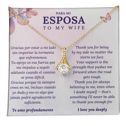 Collar para Esposa – Te Amo Profundamente – Regalo Romántico en Español e Inglés