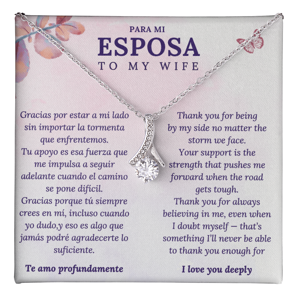 Collar para Esposa – Te Amo Profundamente – Regalo Romántico en Español e Inglés