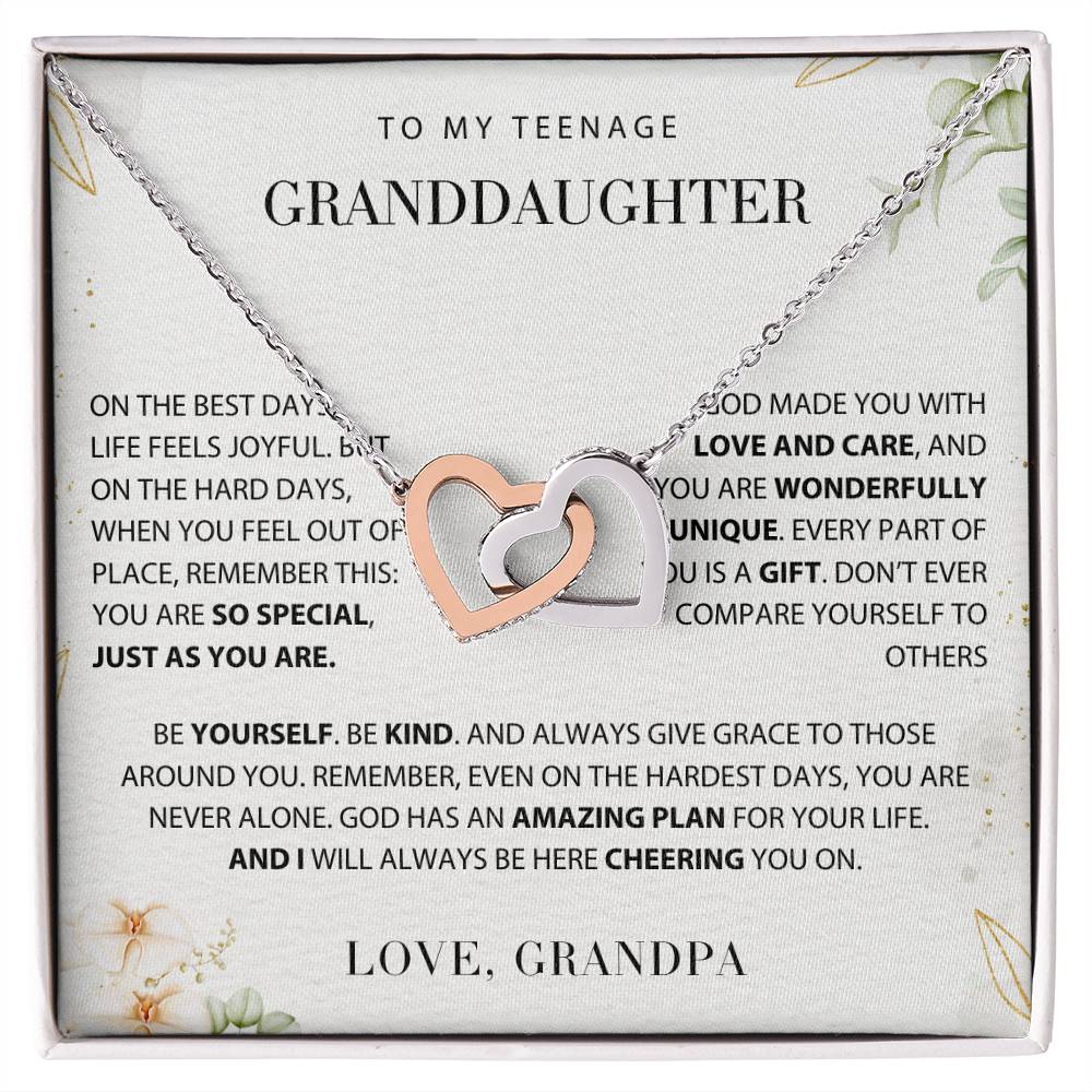 Interlocking Hearts - Gift to teenage Granddaughter from Grandpa