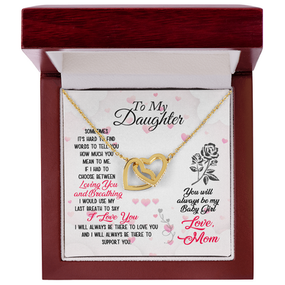 To My Daughter Necklace – Love & Support Message from Mom