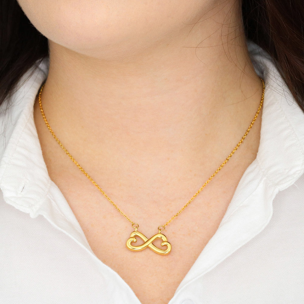 To My Daughter – Infinity Heart Necklace Gift from Dad