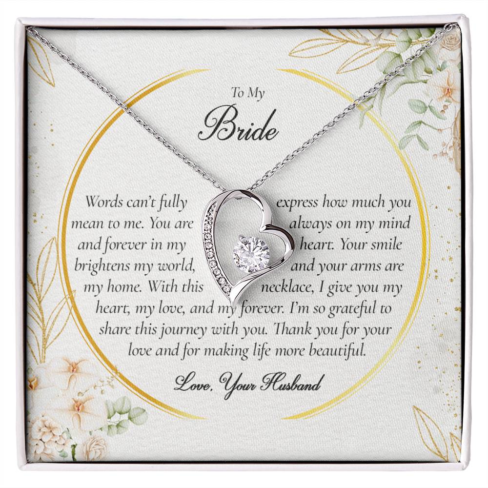 Endless Devotion Necklace - Gift to Bride