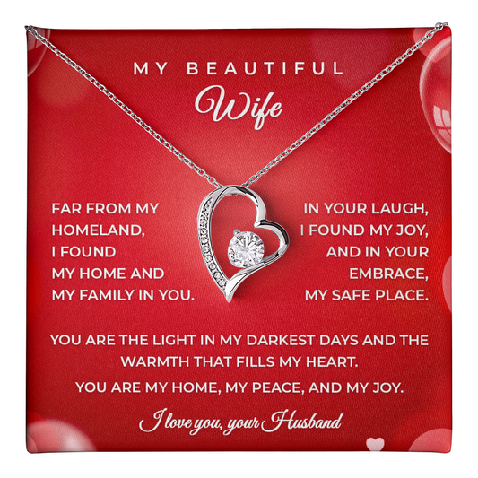 Husband to Wife – Heartfelt Gift Necklace