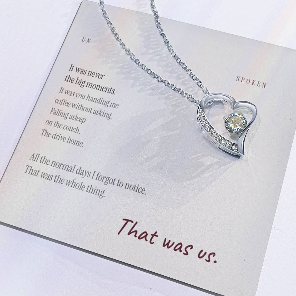 The Normal Days — Heart Necklace & Message Card