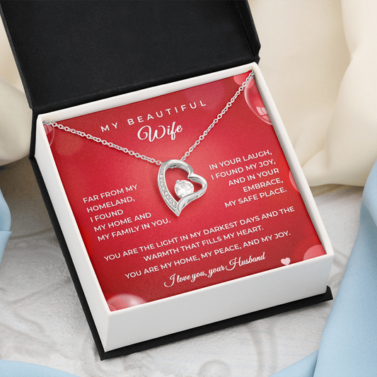 Husband to Wife – Heartfelt Gift Necklace