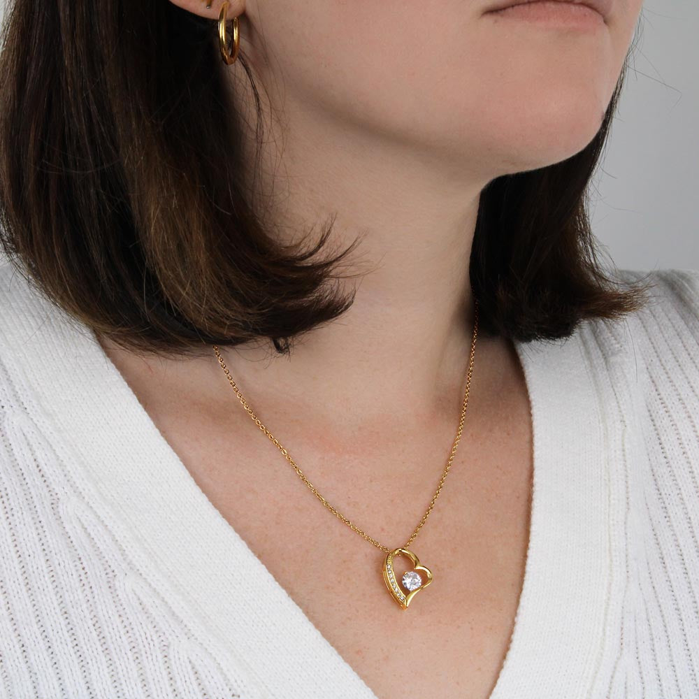 To My Wife – Husband Gift Necklace with Heartfelt Message Card