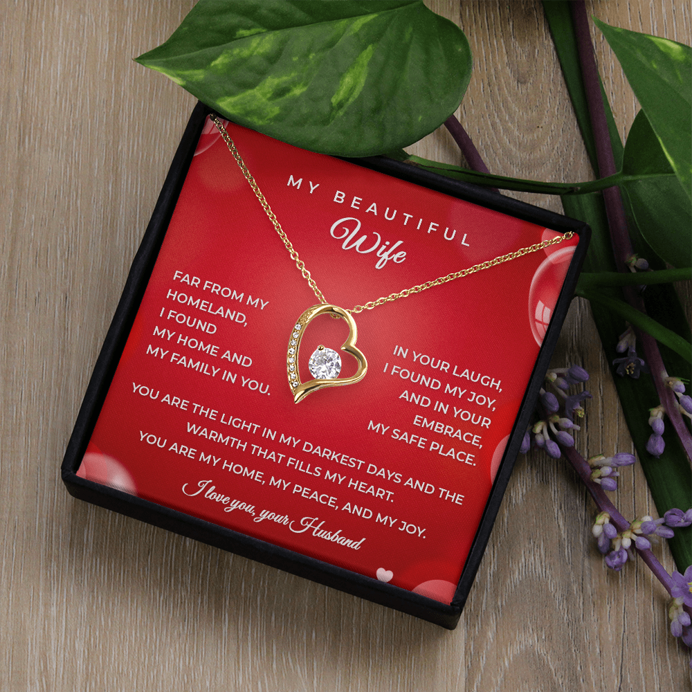 Husband to Wife – Heartfelt Gift Necklace