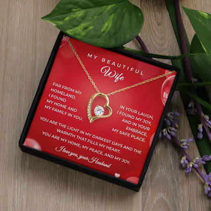 Husband to Wife – Heartfelt Gift Necklace